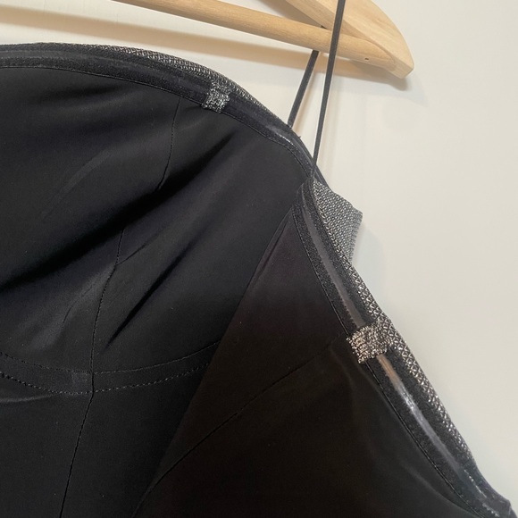 NWT—Guess gunmetal multi strapless lurex bonded mini dress, Medium - Picture 10 of 11